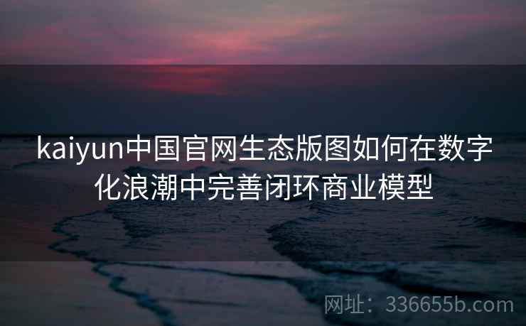 kaiyun中国官网生态版图如何在数字化浪潮中完善闭环商业模型