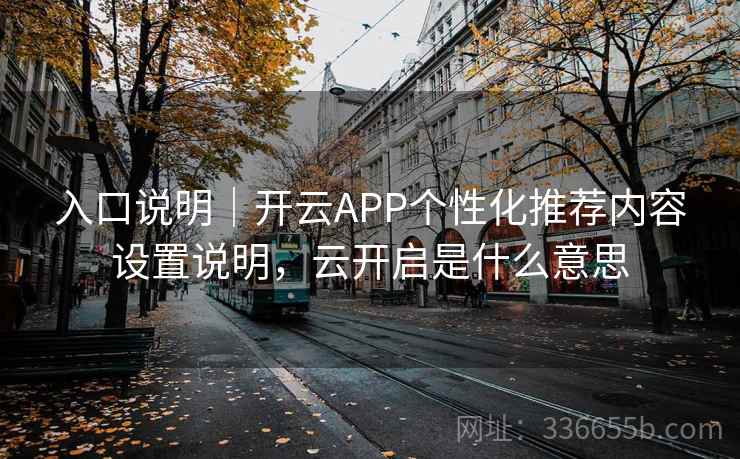 入口说明｜开云APP个性化推荐内容设置说明，云开启是什么意思
