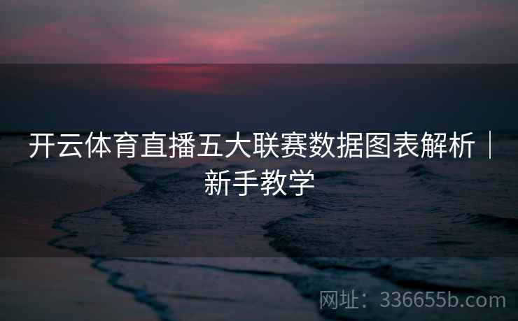开云体育直播五大联赛数据图表解析｜新手教学