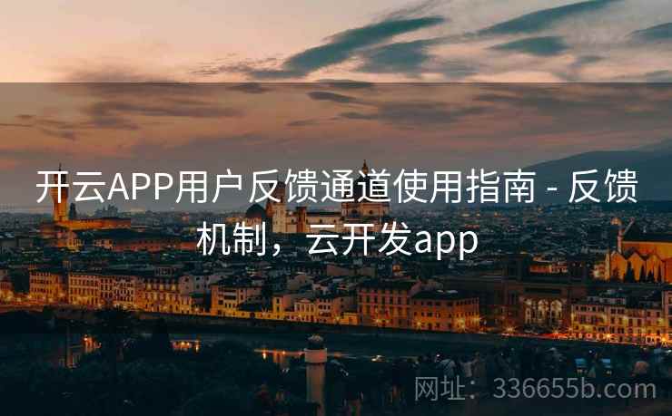 开云APP用户反馈通道使用指南 - 反馈机制，云开发app