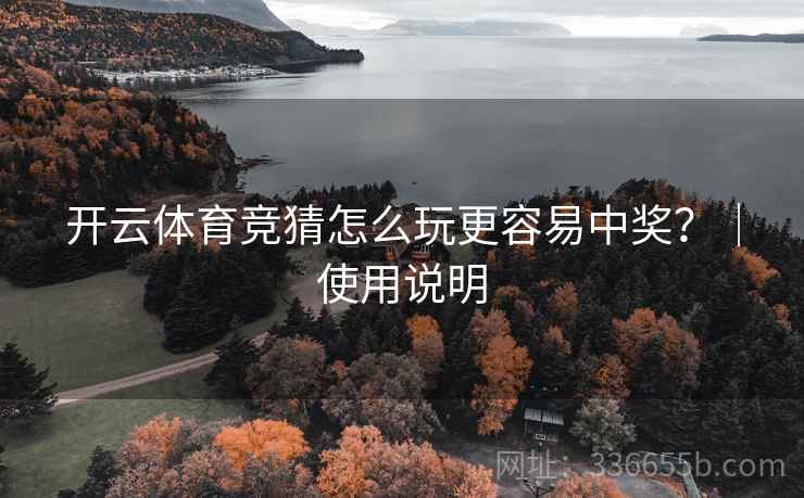 开云体育竞猜怎么玩更容易中奖？｜使用说明
